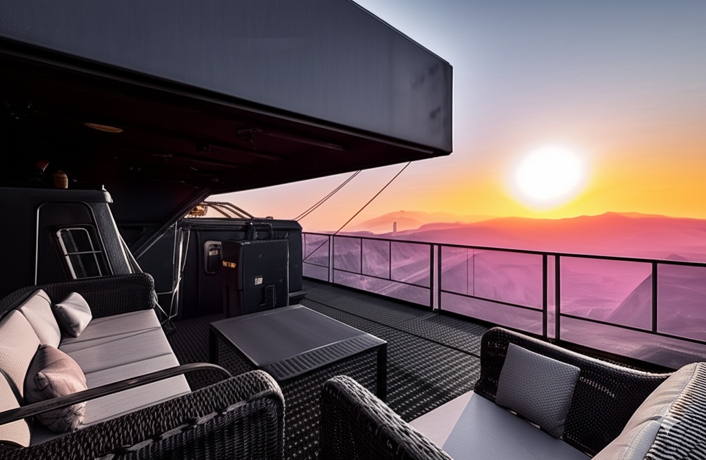 TITAN RV at sunset - 1st floor luxury view